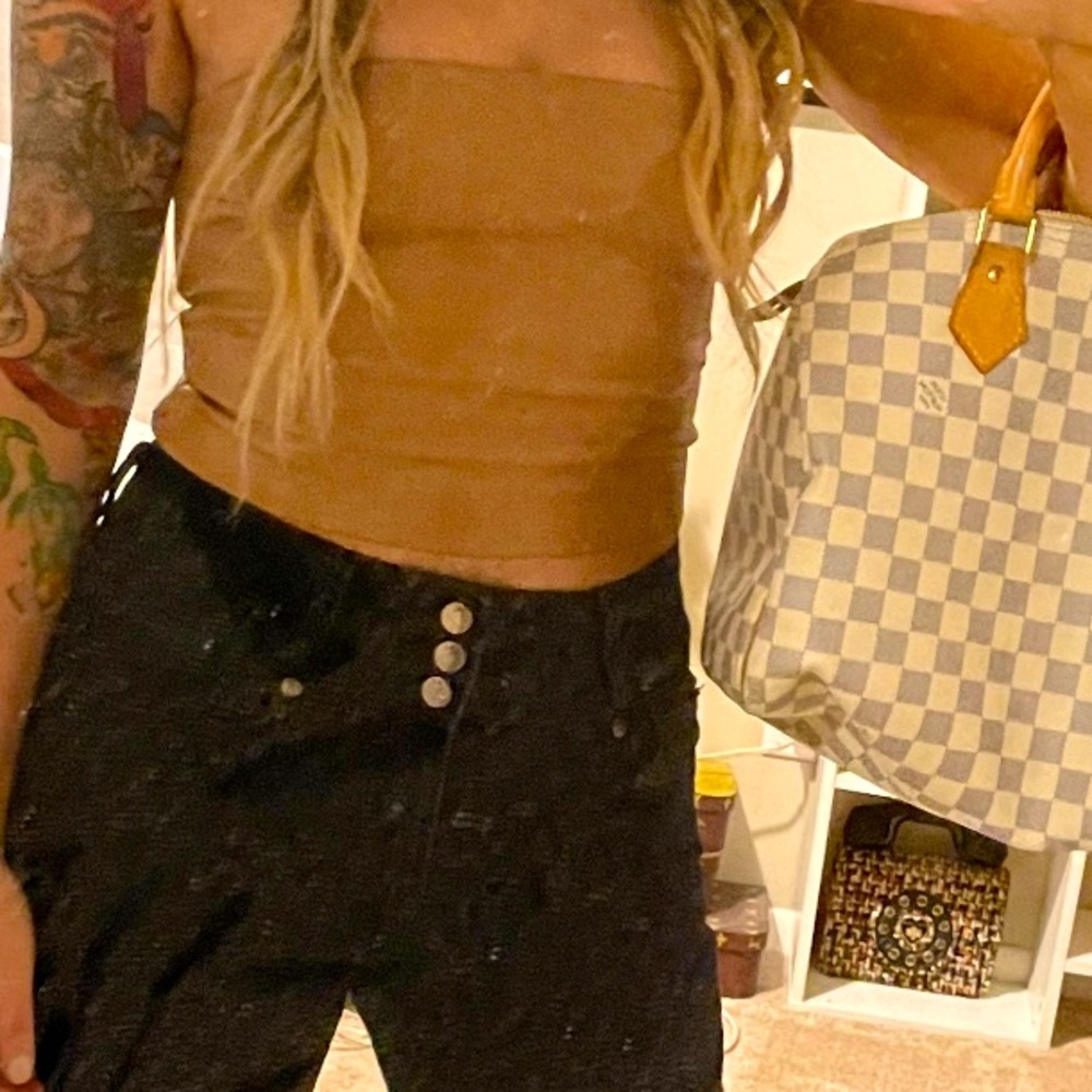 Skims - Leather Tube Top